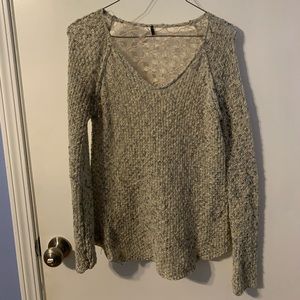 Cream Crocheted Sweater